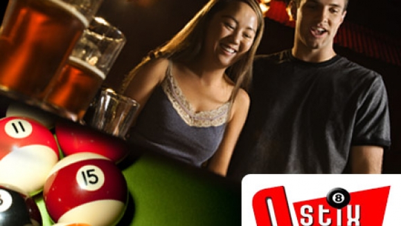 [Imagen:¡Paga $10 en lugar de $20 por 2 Horas de Billar + 6 Cervezas + 1 Orden Grande de Nachos en Qstix Billar!]