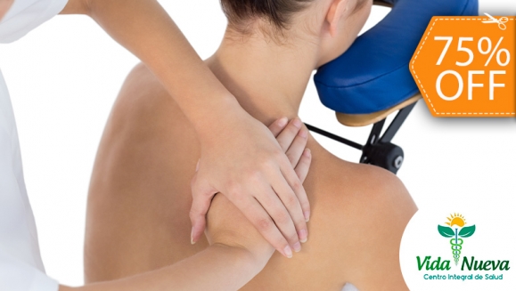 [Imagen:¡Paga $20 en Lugar de $80 por Relajación en Pareja que Incluye: 2 Masajes Relajantes con Aplicación de Piedras Calientes + Ajuste Quiropráctico + Aromaterapia!]