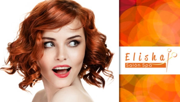 [Imagen:¡Paga $21 en lugar de $101 por un Tinte Completo o Mechas + Tratamiento Reconstructivo + Corte + Secado o Planchado + Manicure + Pedicure en Elisha Salón Spa!]