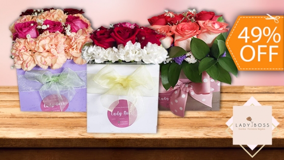 [Imagen:¡Paga $18 en Lugar de $35 por Flower Box de 12 Rosas + Entrega a Domicilio!]