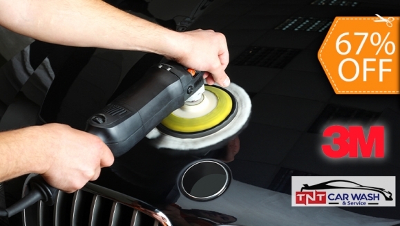 [Imagen:¡Paga $20 en Lugar de $60 por Pulido de Pintura con: Aplicación de Rubbing 3M + Encerado a Máquina 3M + Car Wash!]