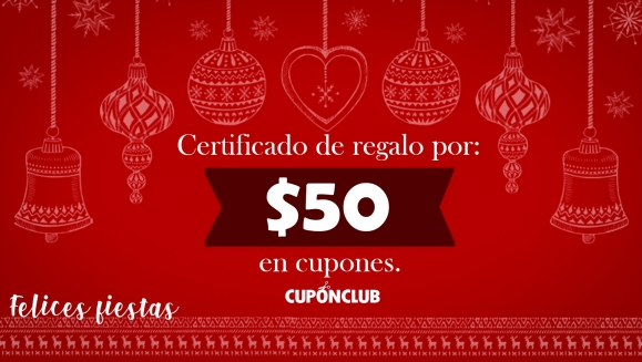 [Imagen:¡Certificado de Regalo por $50 en Cupones de Cupón Club!]