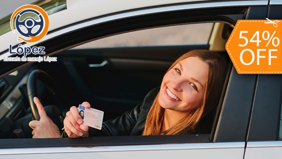 [Imagen:¡Paga $55 en Lugar de $120 por 12 Clases Prácticas + 5 Clases Teóricas + 2 Instructorías de Mecánica Básica + Preparación para Exámenes de Licencia + Bono de $10 en Trámites de Exámenes!]