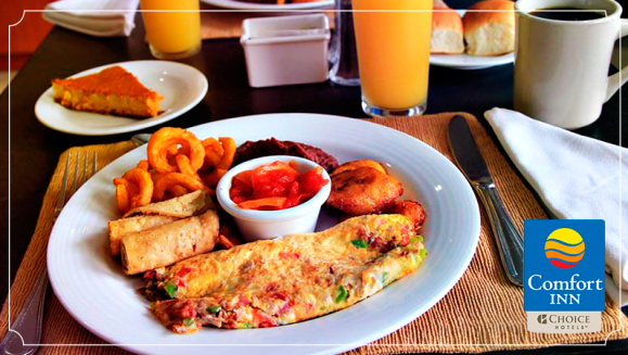 [Imagen:¡Paga $69 en Lugar de $120 por Confortable Estadía de 1 Noche que Incluye: Habitación para 2 Personas + 2 Cenas + 2 Desayunos Buffet + 2 Snacks!]