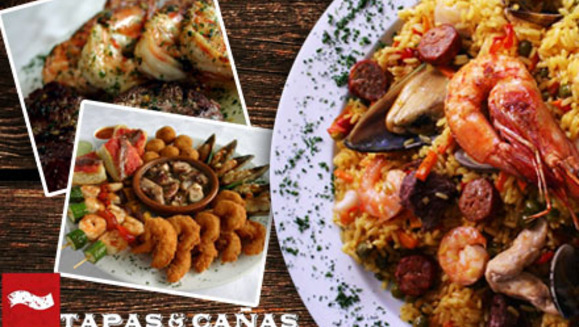[Imagen:¡Paga Q99 y consume Q200 en todo el menú de Tapas y Cañas!]