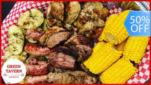 [Imagen:¡Paga Q199 en Lugar de Q399 por Parrillada hasta para 4 Personas con: 1/2 Lb de Lomito + 1/2 Lb de -Puyazo + 1 Lb de Pollo + 1/2 Lb de Chorizo Argentino + 4 Papas Asadas + 4 Elotes + Tortillas + Chirmol y Picante!]