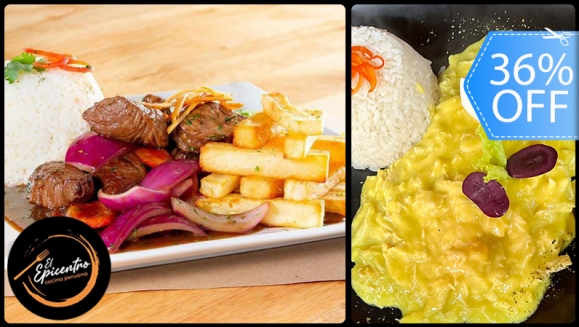 [Imagen:¡Paga Q299 en Lugar de Q470 por Banquete Peruano para 4 Personas que Incluye: 1 Ceviche de Pescado + 2 Ají de Gallina + 1 Lomo Saltado + Bebida para 4 (1 Pichel o 4 Vasos de Bebida Natural)!]