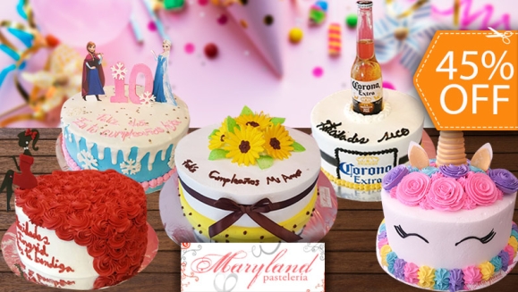 [Imagen:¡Paga $27.50 en Lugar de $50 por Pastel de 20-25 Porciones con Relleno Premium y Decoración a Elección (Según Catálogo)!]