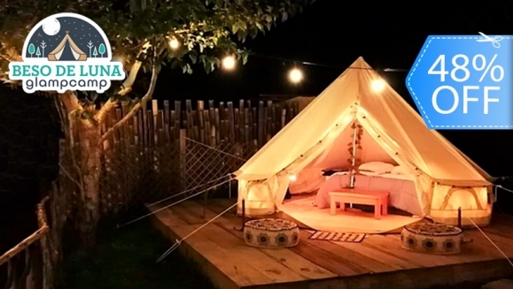 [Imagen:¡Una noche sin igual! ¡Paga Q325 en Lugar de Q620 por Glamcamp para 2 Personas + 1 Bolsa de Marshmallows + Fogata y Más!]