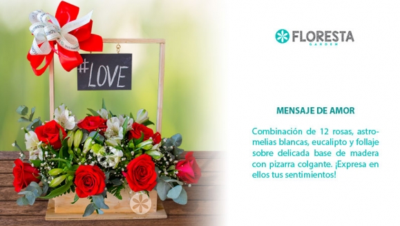[Imagen:¡Paga Q225 en lugar de Q450 por Romántico Arreglo Floral a Elección entre: Red Bubble (12 rosas, astromelias en base de cristal) o Mensaje de Amor (12 rosas, astromelias en base de madera con pizzarra colgante)!]