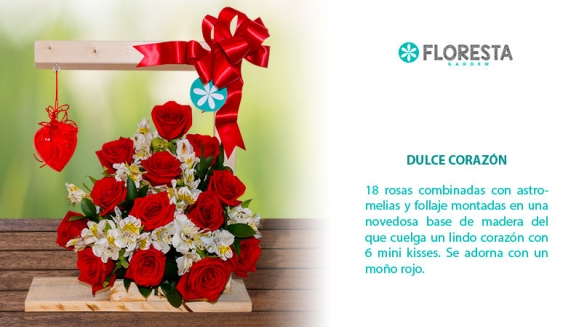 [Imagen:¡Paga Q325 en lugar de Q650 por Arreglo Floral Premium a Elección entre: Amor en Rosa (18 rosas, claves en hermoso florero de cristal)  o Dulce Corazón (18 rosas y astromelias en base de madera)!]