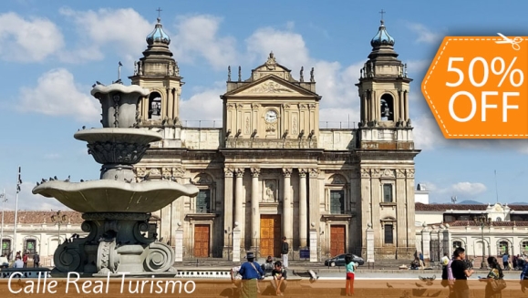 [Imagen:¡Semana Santa en Guate! ¡Paga $99 en Vez de $198 por Tour de 2 Días y 1 Noche en Guatemala Moderna y Colonial para 2 con: Visita a Antigua Guatemala y Ciudad de Guatemala + Paseos a Pueblos y Destinos + Alojamiento en La Capital + Transporte con A/C!]