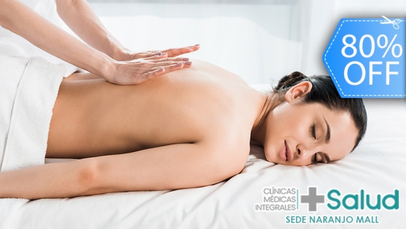 [Imagen:¡Paga Q99 en Lugar de Q500 por Masaje Relajante con Técnicas Terapéuticas para Aliviar el Dolor y las Contracturas Musculares: Termoterapia + Electroterapia + Ultrasonido Terapéutico + Masaje + Evaluación Clínica en Más Salud Naranja Mall!]