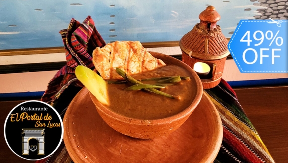 [Imagen:¡Paga Q99 en Lugar de Q194 por Menú Chapín para 2 con: 2 Platos a Elección entre Kaq'ik o Pepián + Tamalitos o Tortillas + 2 Bebidas Naturales de La Casa Jamaica, Limonada o Narajanda)!]
