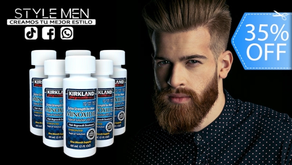 [Imagen:¡Paga Q550 en Lugar de Q850 por 1 Caja con 6 Frascos de Minoxidil 5% Marca Kirkland para Estimular el Crecimiento del Cabello y Barba!]