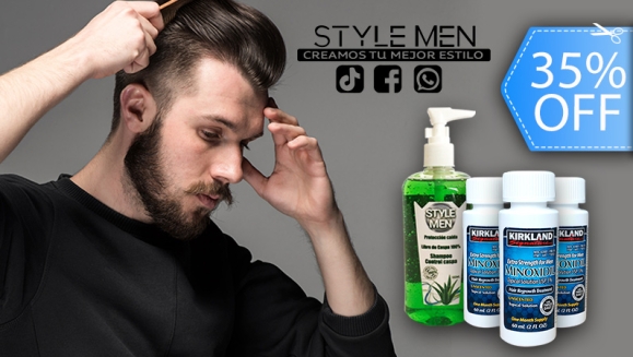 [Imagen:¡Paga Q355 en Lugar de Q550 por 3 Frascos de Minoxidil 5% Marca Kirkland para Estimular el Crecimiento del Cabello y Barba + 1 Shampoo Anticaída de 250 ml!]