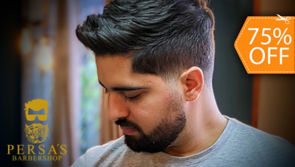[Imagen:¡Paga $10 en Lugar de $40 por 4 Cortes de Cabello o de Barba + 4 Lavados + 4 Aplicaciones de Cera para Peinar + 4 Limpieza Faciales Express!]
