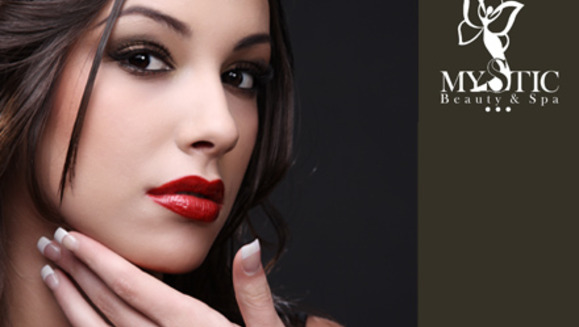 [Imagen:¡Paga Q89 en lugar de Q275 por Set de Uñas Acrílicas + Manicure Express + Decoración o Maquillaje en uñas + Tratamiento de Keratina en Mystic Salón &amp;  Spa!]