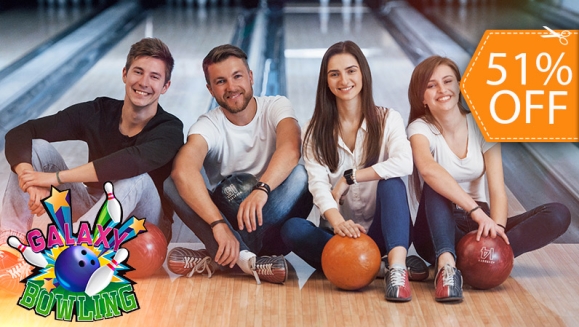 [Imagen:¡Paga $12 en Lugar de $24.25 por 1 Hora de Boliche para 5 Personas + Alquiler de 5 Pares de Zapatos!]