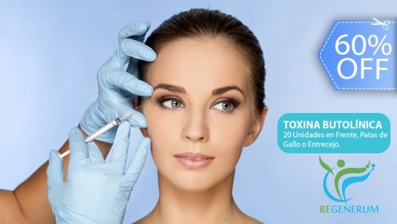[Imagen:¡Paga Q599 en Lugar de Q1,500 por Aplicación de 20 Unidades de Toxina Botulínica JUVENLIFE Tipo A en Frente, Patas de Gallo o Entrecejo + Evaluación Médica + Limpieza Facial!]