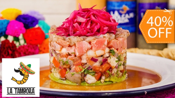 [Imagen:¡Paga $12 y Consume $20 en Todo el Menú de La Tambora: Mariscos con Un Toque Mexicano!]