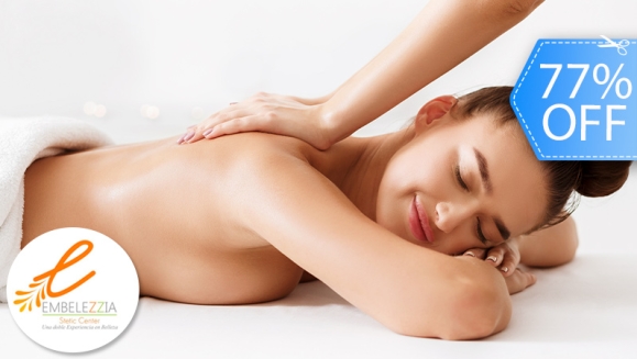 [Imagen:¡Paga Q99 en Lugar de Q435 por Day Spa Urbano que Incluye: 1 Masaje Relajante con Piedras Calientes Volcánicas + Aromaterapia + Musicoterapia + Uso Ilimitado de Piscina + Snack de Nachos con Queso!]