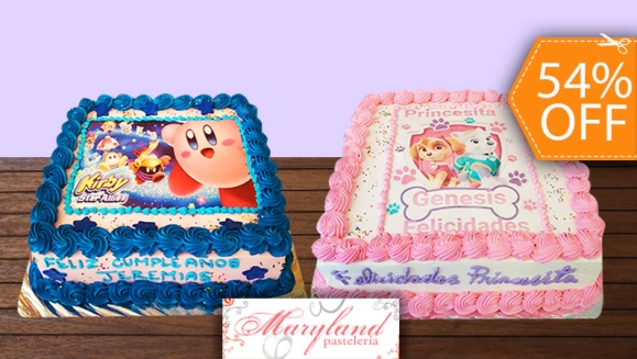 [Imagen:¡Paga $42 en Lugar de $92 por Pastel Cuadrado de 60 Porciones con Relleno a Elección + Decoración con Fotografía o Imagen Impresa en Papel Comestible de Arroz!]