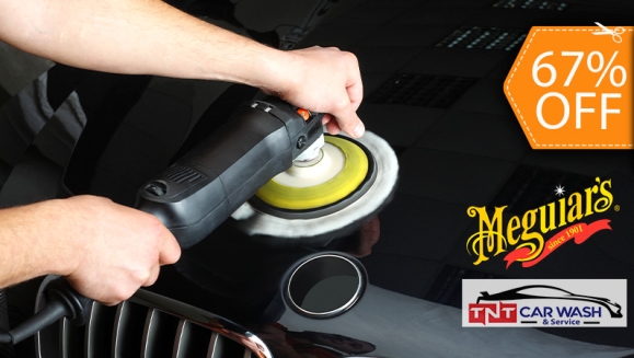 [Imagen:¡Paga $20 en Lugar de $60 por Pulido de Pintura con: Aplicación de Rubbing Meguiar´s + Encerado a Máquina Meguiar´s + Car Wash!]