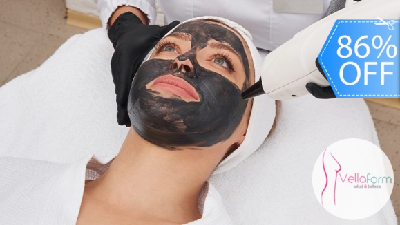 [Imagen:¡Paga Q99 en Lugar de Q700 por Facial de Rejuvenecimiento “Hollywood Peel” con: Ultrasonido Facial + Aplicación de Láser + Mascarilla de Carbón Activado y Caviar Negro + Extracción de Puntos + Exfoliación + Velo de Colágeno y Protector Solar!]