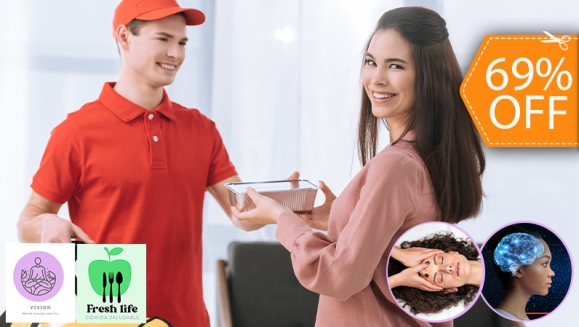 [Imagen:¡Paga $62.50 en Lugar de $199 por Plan Integral Personalizado de Alimentación (Mente, Espíritu y Cuerpo) con: 1 Sesión de Barras de Access Consciousness + 1 Sesión de Human Design + 5 Menú de Comidas a Domicilio!]
