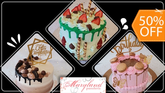 [Imagen:¡Paga $24 en Lugar de $48 por Pastel de 20 Porciones con Relleno a Elección y Diseño Especial!]