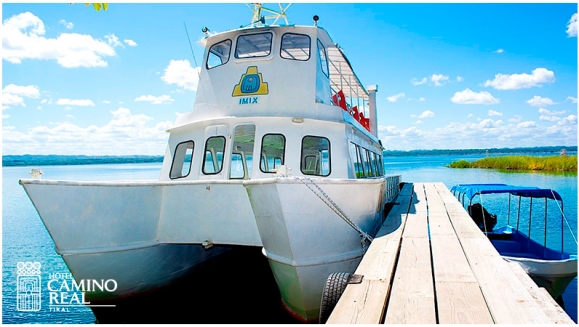[Imagen:¡Paga Q854 en lugar de Q1,536 por Estadía de 1 Noche para 2 Adultos y 2 Niños + Paseo en Barco en el Lago Petén Itzá + Caminata Guiada al Biotopo de Cerro Cahí + Baño Sauna Maya Temascal + Uso de Kayaks + Juegos de Mesa y de Playa y Más!]
