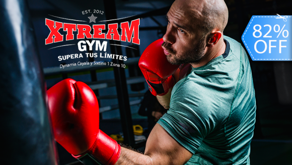 [Imagen:¡Paga Q299 en vez de Q1,625 por 1 Mes de Entrenamiento PERSONALIZADO de Boxeo y Fitness para, Pérdida de Peso o Defensa Personal + Evaluación y Plan Nutricional + Consulta con Nutricionista + Fisioterapia y Más!]