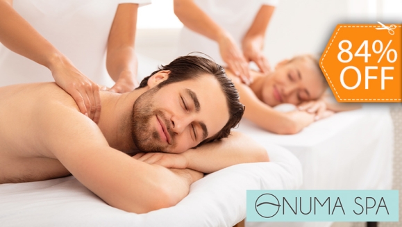 [Imagen:¡Paga $20 en Lugar de $126 por 2 Masajes Relajantes + 2 Reflexologías Podales + 2 Masajes Craneofaciales + 2 Aromaterapias!]