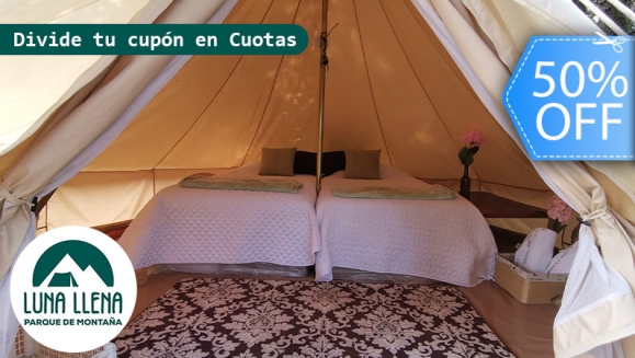 [Imagen:¡Paga Q659 en Vez de Q1,320 por Glamping para 2 con Snacks de Bienvenida + Daypass de Aventura: Senderos Ecológicos, Mirador, Rio, Puente Colgante, Fogata y Canchas + Actividad a Elección entre Cuatrimoto, Bicicletas, Picnic o Churrasquera!]