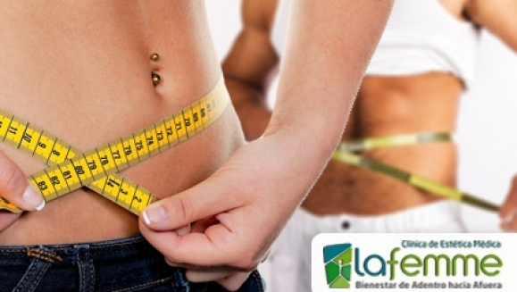 [Imagen:¡Paga Q125 en lugar de Q1050 por Paquete Reductivo y Reafirmante de 10 tratamientos que incluye: 3 Masajes Reductores + 3 Vendas Frías + 3 Aparatologías + 1 Gel de Algas Reafirmante en La Femme! Recibe adicional 1 sesión nutricional]