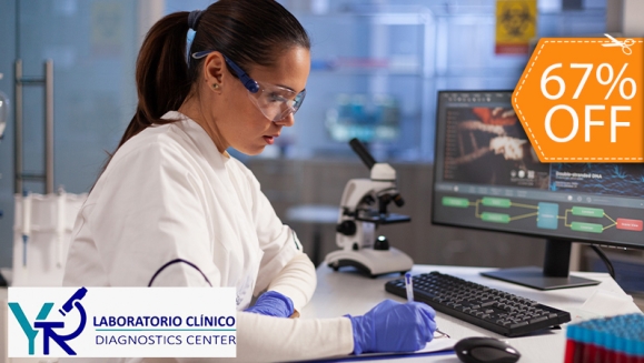 [Imagen:¡Paga $15 en Lugar de $45 por 1 Perfil de Exámenes de Laboratorio a Elección entre: Digestivo, Renal y Hepático, Laboral, Ejecutivo o Diabético!]