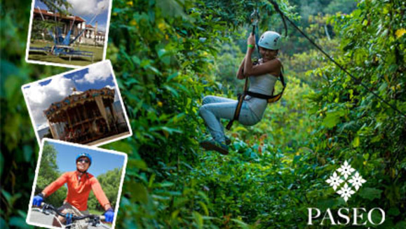 [Imagen:¡Paga Q65 en lugar de Q140 por 1 día de diversión que incluye: 1 paseo en canopy + 1 hora en bicicleta + 1 vuelta en Carrousel +1 salto en Eurobungy en Paseo Cayalá!]