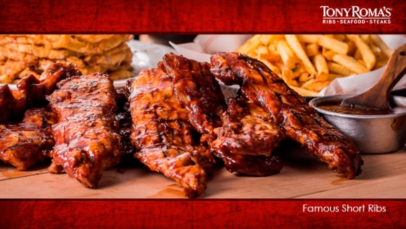[Imagen:¡Para Llevar o a Domicilio! ¡Paga $31.78 en Lugar de $57.78 por 2 Libras de Short Ribs + 1 Buffalo Chicken Sandwich + 1 Orden de Chicken Tenders + 1 Entrada de Onion Loaf + 4 Limonadas + 1 Skillet Brownie!]