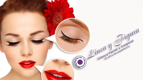 [Imagen:¡Paga $50 en lugar de $120 por maquillaje permanente en área a elección (Todo el contorno de ojos o contorno de labios o cejas) en las lujosas instalaciones de Línea y Figura!]