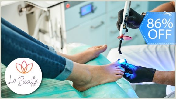 [Imagen:¡Paga Q250 en Lugar de Q1,850 por 2 Sesiones Láser en 10 Uñas para Eliminar Hongos + Pedicure Clínico + Aplicación de Medicamento Antimicótico!]