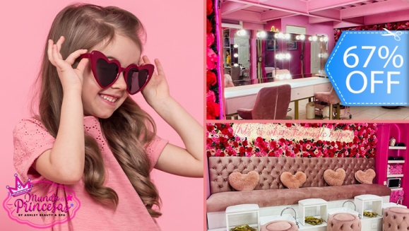 [Imagen:¡Paga Q99 en Lugar de Q350 por Paquete “Little Pink Princess”: Peinado + Maquillaje Fantasía + Esmaltado de Uñas + Uso de Vestidos y Accesorios del Magic Closet + Fotografías Digitales en el Stand Pink + Pop Corn Rosa y Más!]