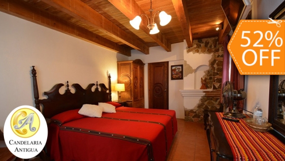 [Imagen:¡Vamos a Antigua Guatemala! ¡Paga $60 en Lugar de $125 por Estadía Romántica en Habitación con Cama Queen o King + 2 Desayunos Típicos o Americanos + 2 Copas de Vino + Bombones de Chocolate + Impuestos Incluidos!]