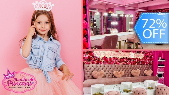 [Imagen:¡Paga Q99 en vez de Q350 Por Servicios de Salón y Glamour Para Tu Princesa: Facial + Mascarilla + Peinado + Maquillaje Fantasía + Pulsera o Anillo + Vestidos y Accesorios del Magic Closet + Fotografías Digitales en Cabinas Personalizadas + Snacks!]