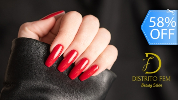 [Imagen:¡Paga Q85 en Lugar de Q200 por Set de Uñas  “Gel Up” con Forma a Elección entre: Cuadrada o Coffin + Aplicación de Esmalte Permanente en Colores Seleccionados + 2 Decoraciones a Elección con Piedras, Stickers o Tattoo!]