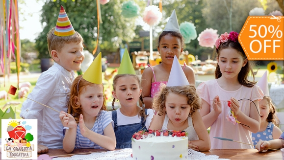 [Imagen:¡Caluco,Sonsonate! ¡Paga $105 en Lugar de $210 y Celebra un Cumpleaños en La Granjita Educativa con: 3 Horas de Uso de Instalaciones + 30 Entradas + Montaje de 30 Sillas, Mesas y Manteles + Recorrido en La Granja + Paseo a Caballo para Niños y Más!]