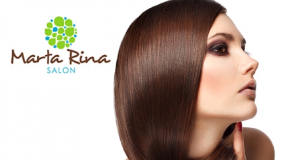 [Imagen:¡Sin importar largo o volumen! ¡Paga $49 en lugar de $150 por Alisado de Keratina de chocolate + 2 Lavados Spa + 2 Tratamientos Hidratantes + Masaje Capilar + 2 Secados o Planchados + Corte o Limpieza de Puntas en Marta Rina Salón!]