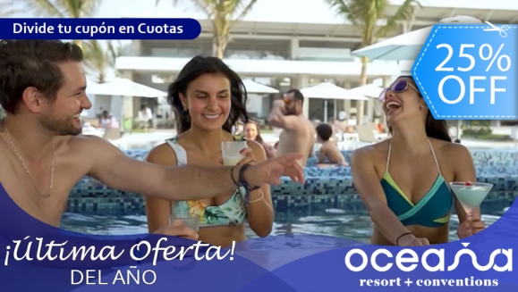 [Imagen:¡Último Day Pass ALL INCLUSIVE del Año! ¡Paga Q599 en Lugar de Q800 por DayPass en Oceana Resort que Incluye: Desayuno y Almuerzo Buffet + Snacks Mañana y Tarde + Bebidas Ilimitadas!]