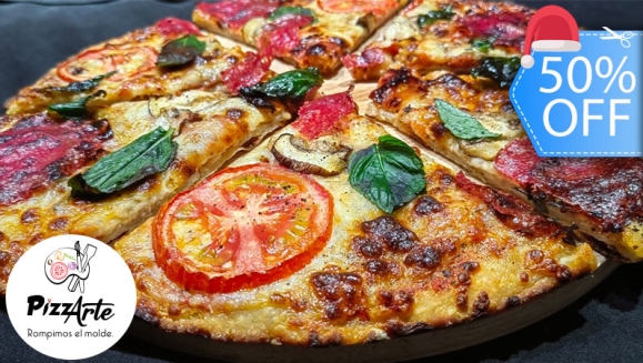 [Imagen:¡Paga Q125 en Lugar de Q250 por All You Can Eat de Exquisita Pizza Artesanal con Ingredientes y Especialidades Gourmet (Tomahawk, Entraña, Jamón Serrano, Langosta, Camarón y Otros)!]