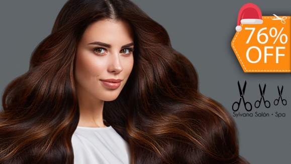 [Imagen:¡Paga $18 en Lugar de $75 por Tinte Completo, Retoque, Baño de Color o Mechas Balayage, Babylights o Tradicionales + Lavado + Secado o Planchado + Sellador de Color + Gotas de Finalización!]